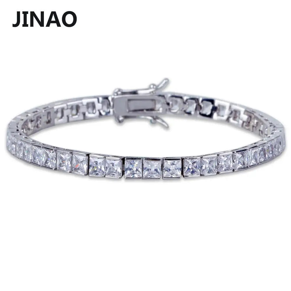 JINAO 6mm Iced Out Hip Hop Bracelet