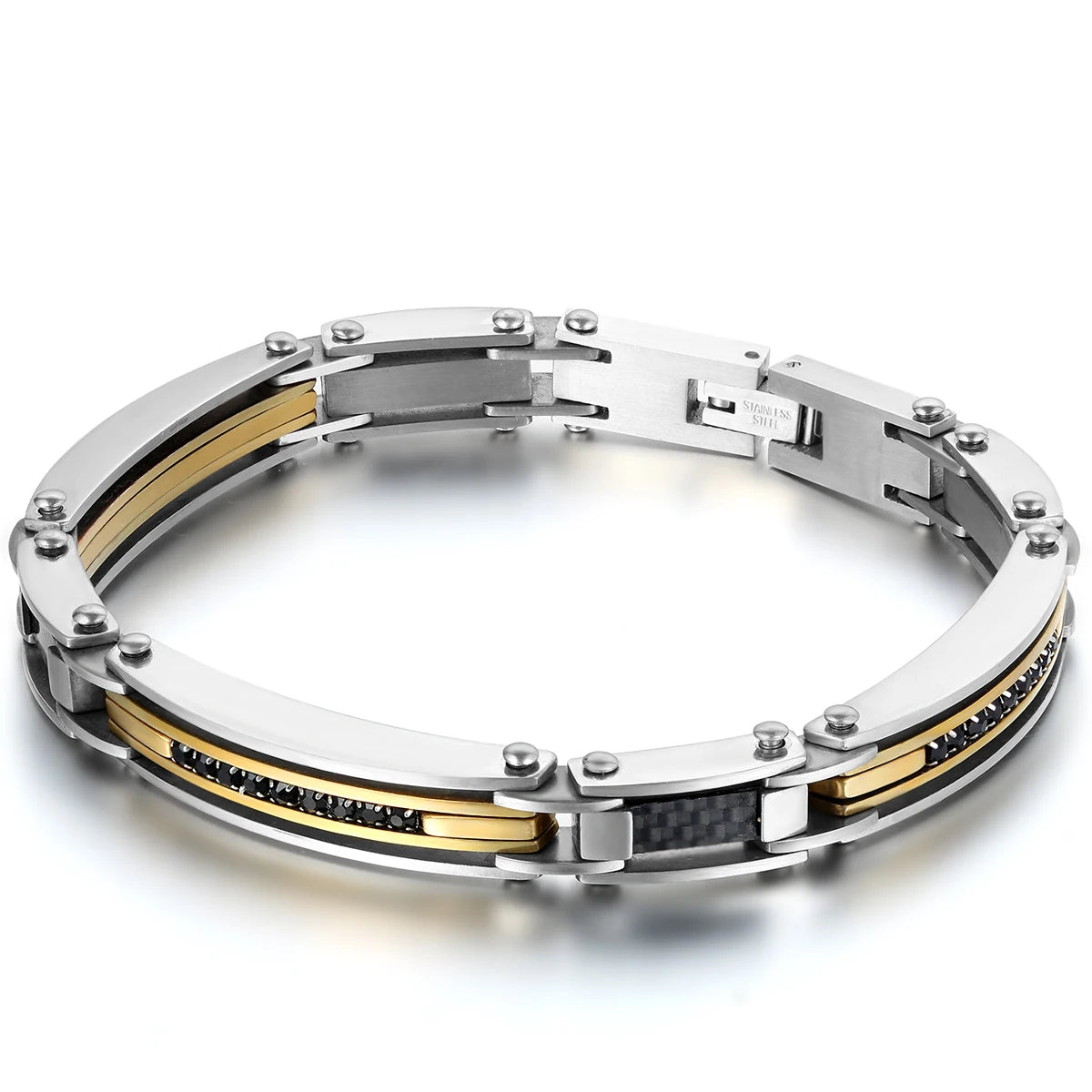 Men's Stainless Steel Biker Chain Bracelet