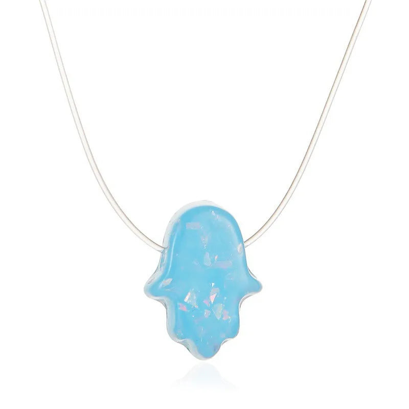 Transparent Fishing Line Necklace