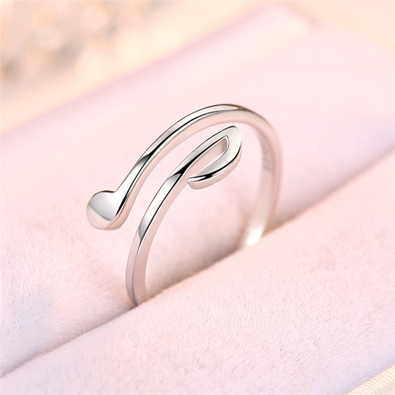 Luxury Jewelry Adjustable Music Rings