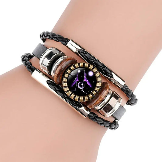 Retro Punk Leather Rope Bracelet