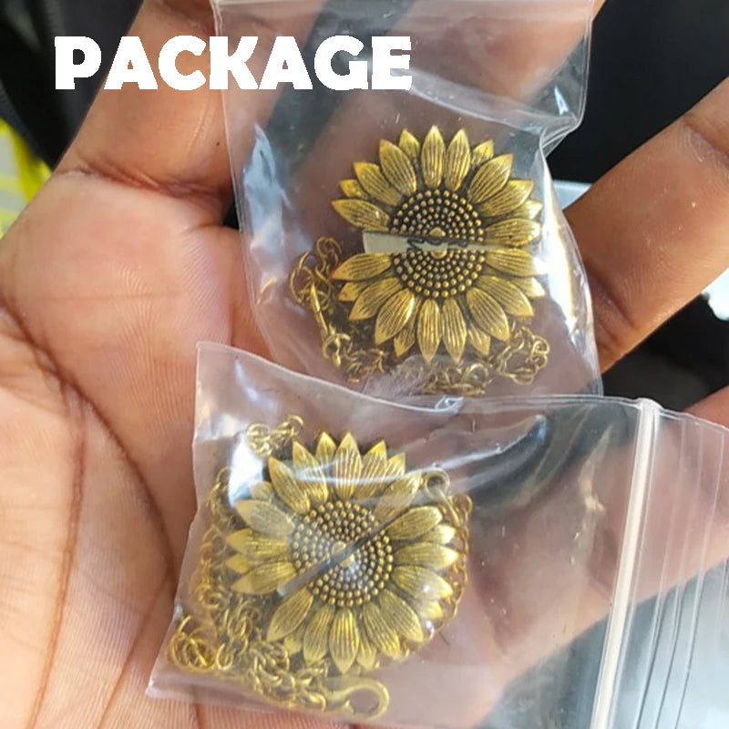 Sunflower Necklaces For Women Gold Color Necklace You are my sunshine Open Locket Sunflower Pendant Necklace Jewelry Gift