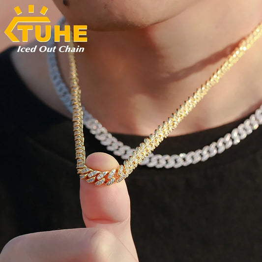 6mm/8mm Miami Cuban Chain Necklace