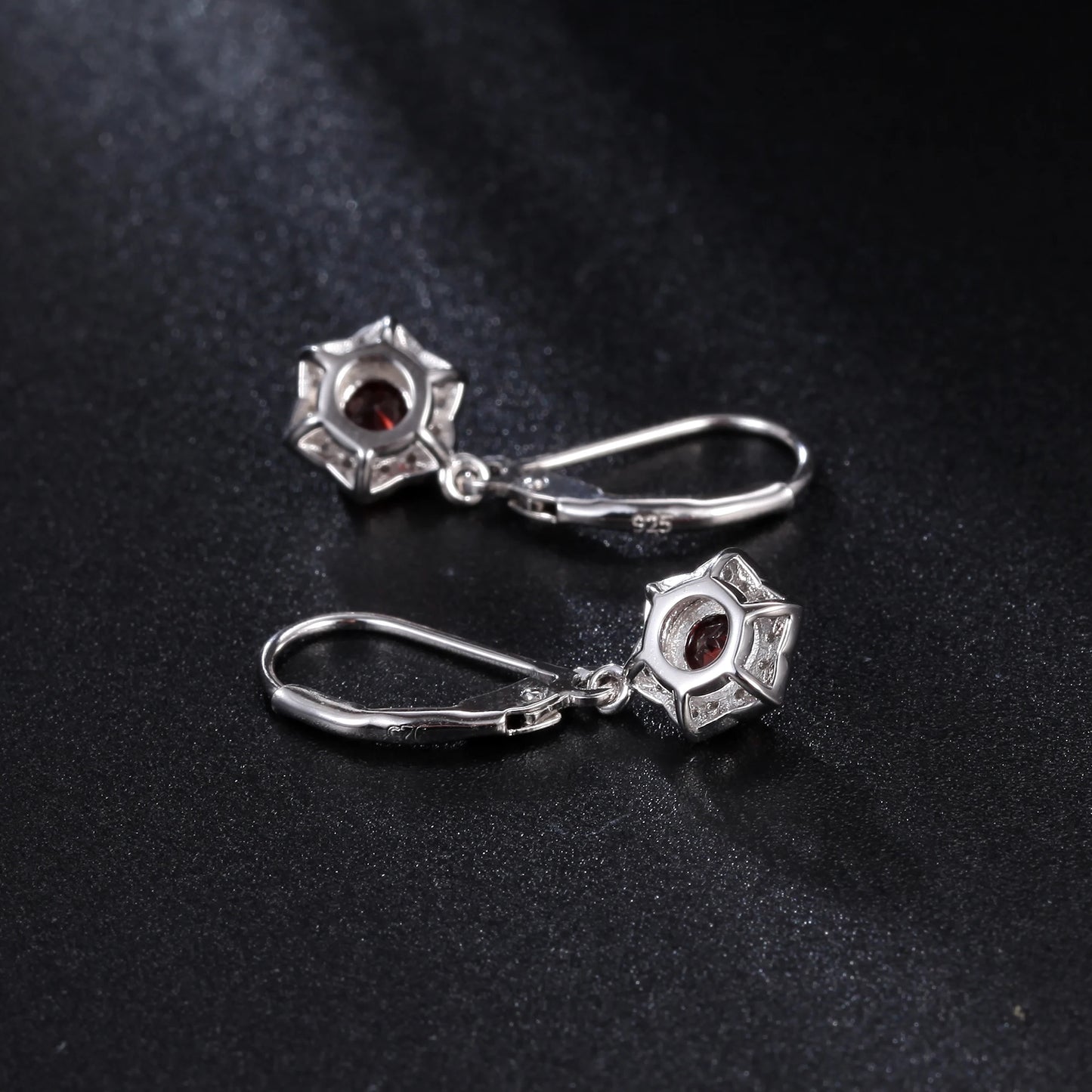 GEM'S BALLET 925 Sterling Silver Lever Back Earrings