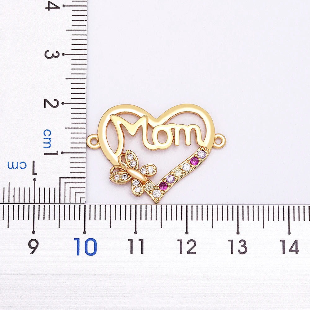 Handmade Rope Bracelet Handmade Rope Bracelet – "Mama" Heart & Butterfly Zircon Charm