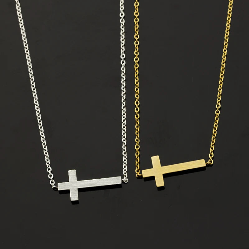 Gold Stainless Steel Cross Bracelet – Punk Jewelry