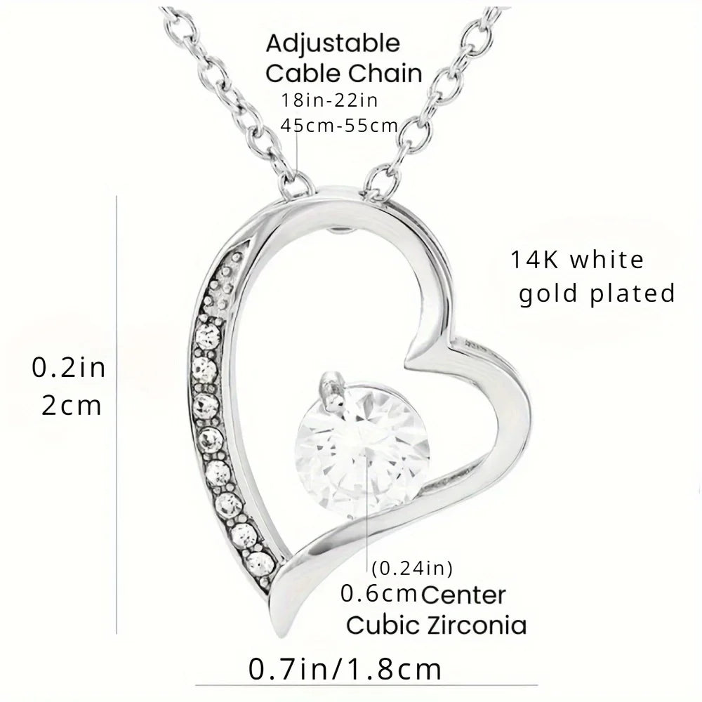 Hollow Rhinestone Necklace for Mom