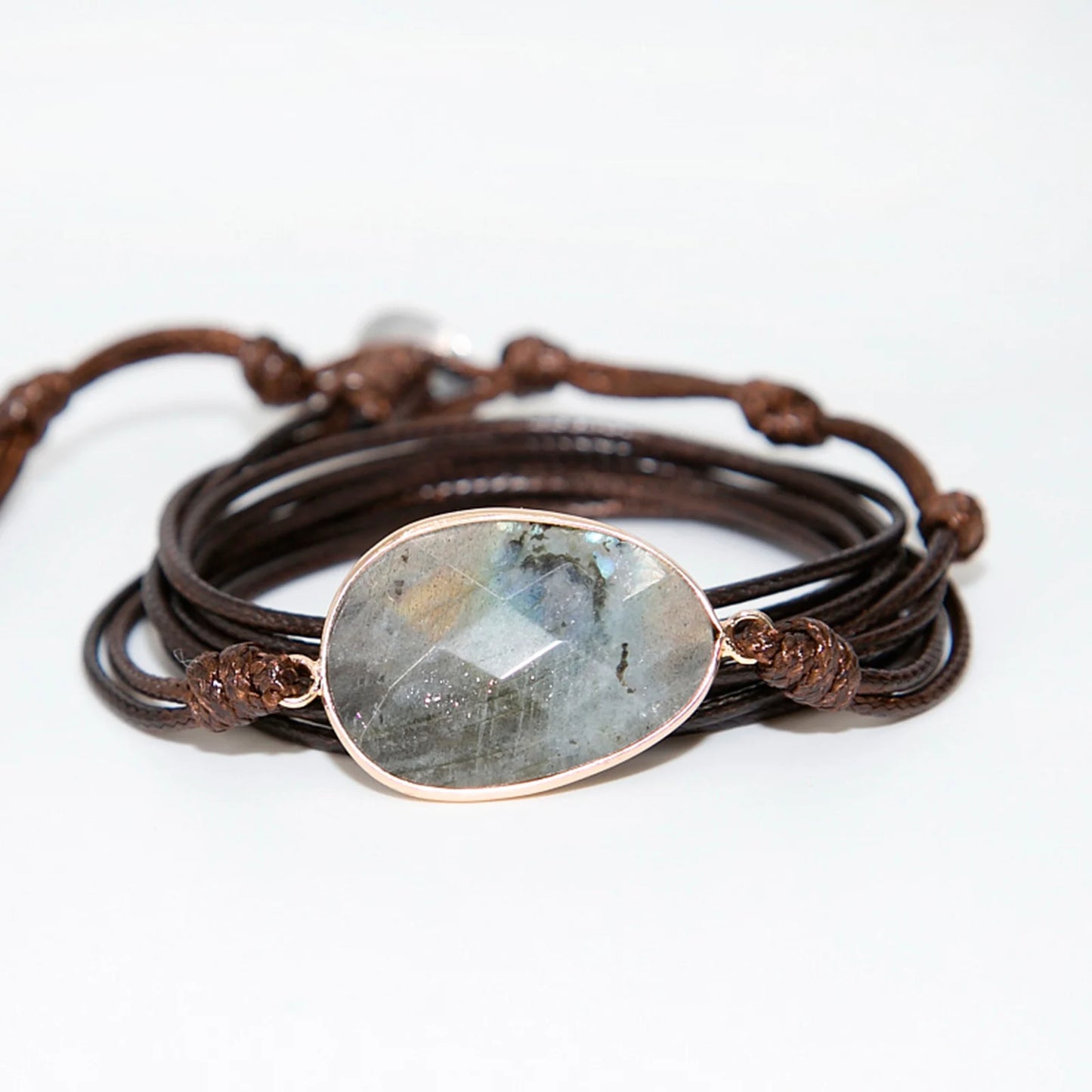 Boho Labradorite 5-Wrap Bracelet