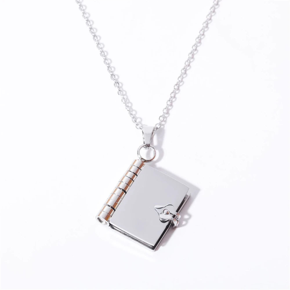 Openable Book Necklace