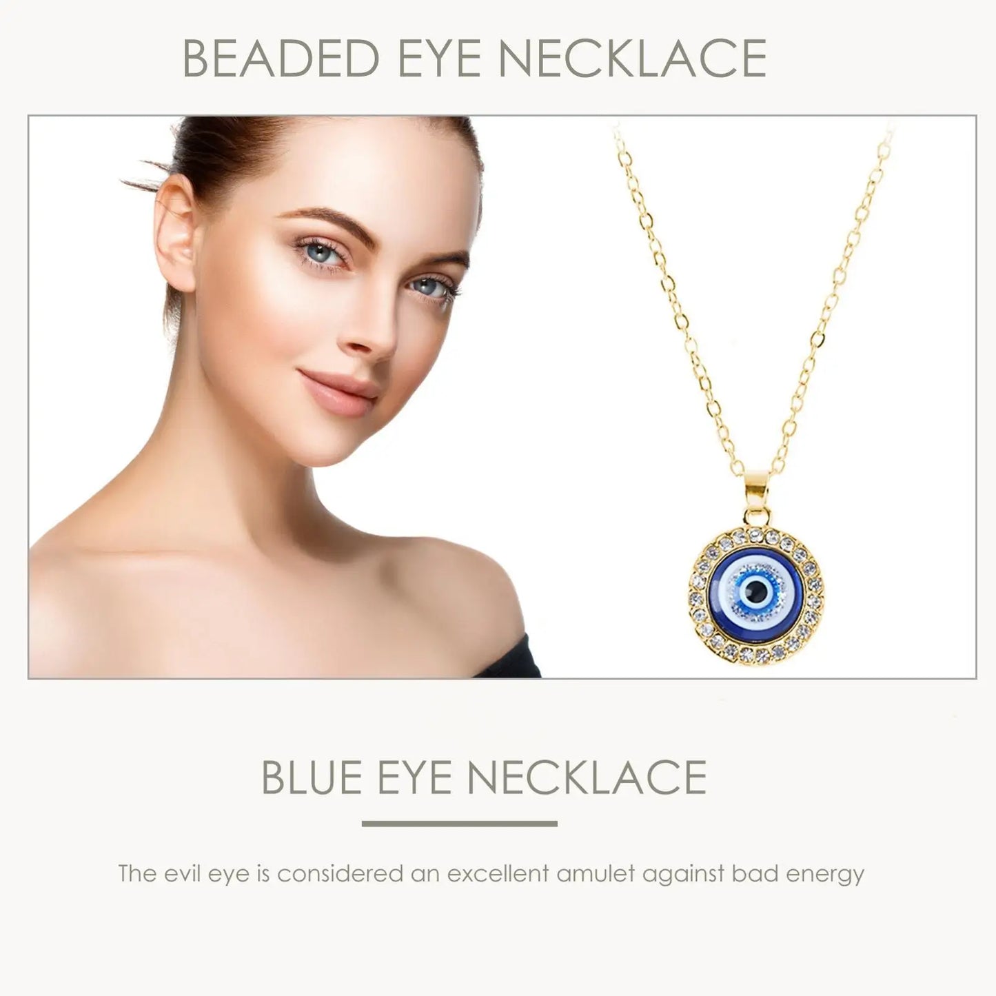 Turkish Evil Eye Pendant Necklace