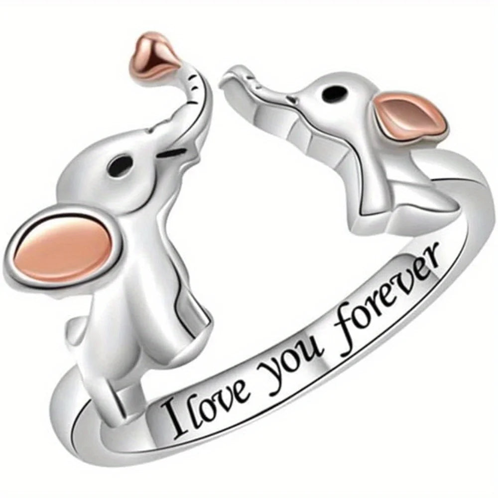 Mom & Daughter Elephant Ring