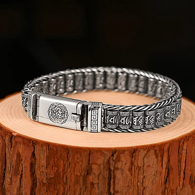 Handmade Lucky Buddhist Scripture Bracelet