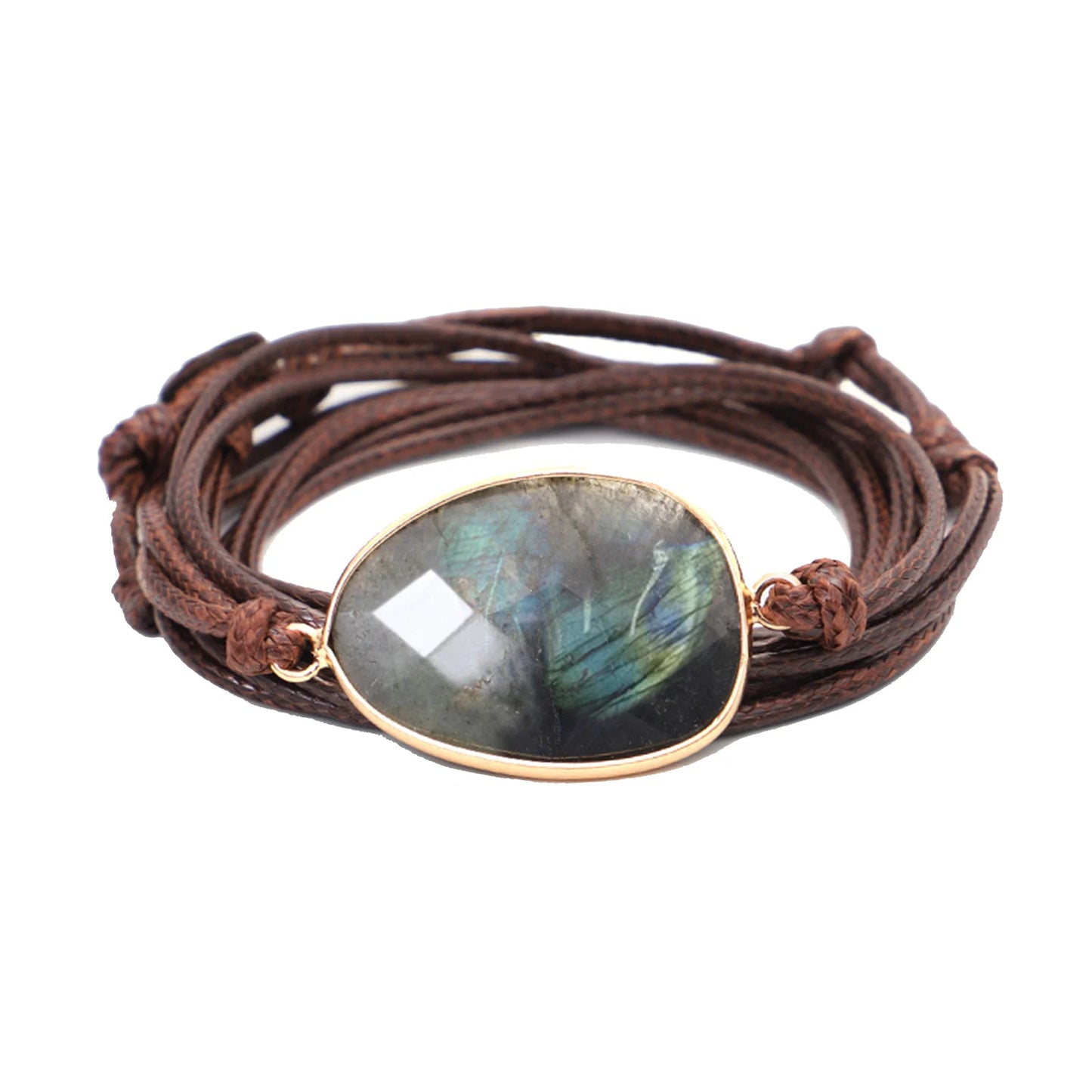 Boho Labradorite 5-Wrap Bracelet