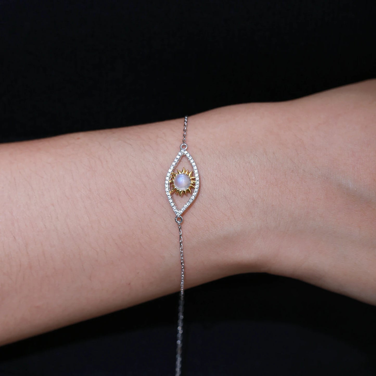 June Birthstone Moonstone Bracelet