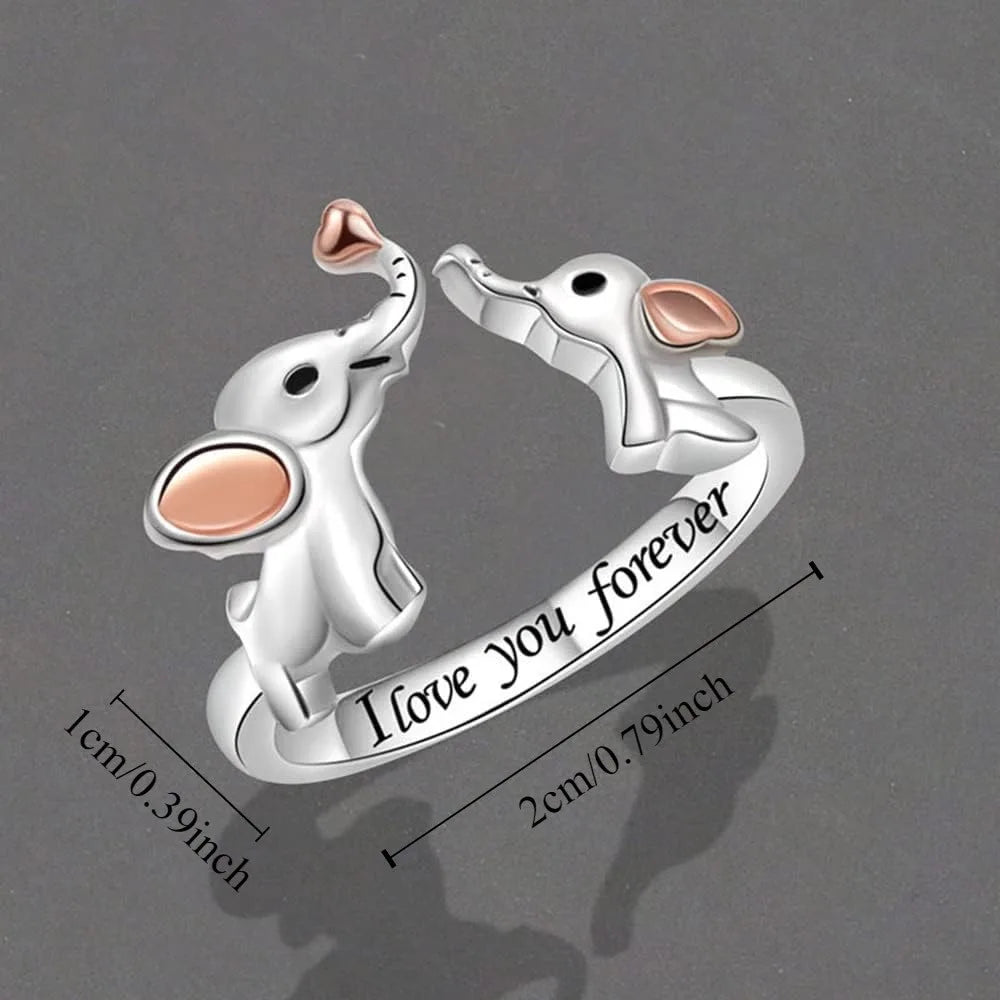 Mom & Daughter Elephant Ring