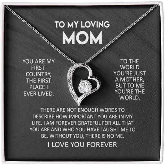 Hollow Rhinestone Necklace for Mom